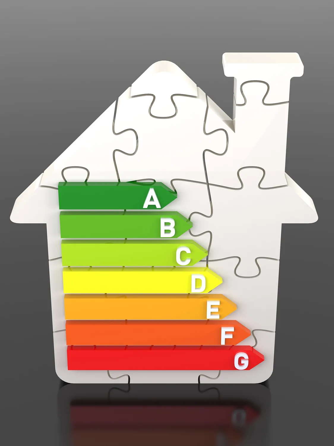 icono casa y líneas certificado energético